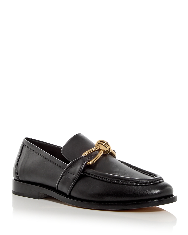 Bottega Veneta Astaire Crinkled Leather Loafers In Black