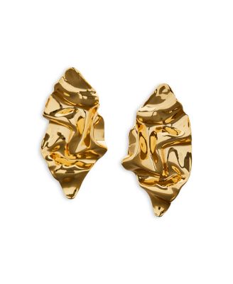 Crumpled Large Post Earrings