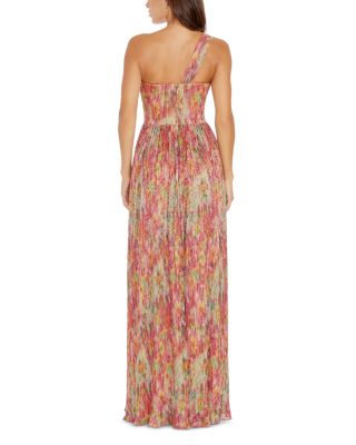 Idalia Printed Metallic Maxi Dress