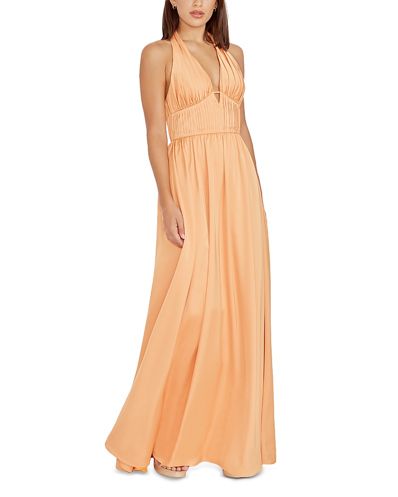 Dress the Population Rhea Cut Out Halter Neck Maxi Dress