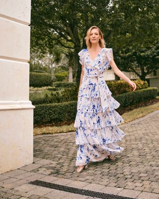 送料関税込【LAUREN RALPH LAUREN】FLORAL ETTE DRESS Lauren Ralph Lauren Women's Floral Crinkle Georgette