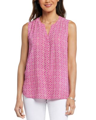 NYDJ - Sleeveless Pleat Back Blouse