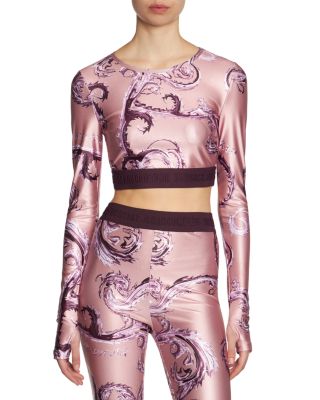 Versace Jeans Couture - Couture Printed Chrome Crop Top