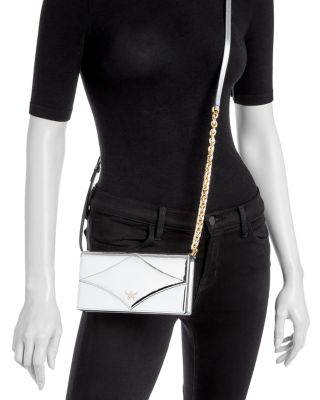 Diamond Leather Wallet on a Chain