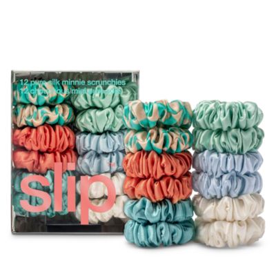 silk Pure Silk Minnie Scrunchies, Set of 12