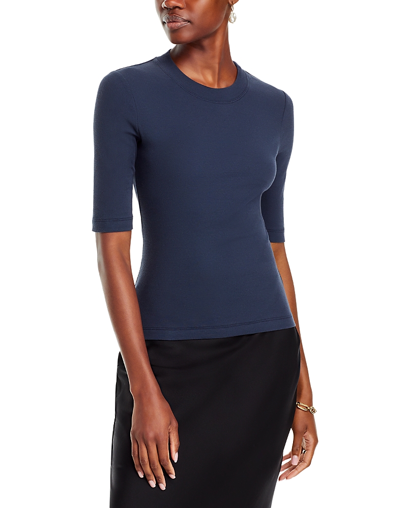 Rosetta Getty Cropped Sleeve Tee