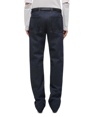 Brooklyn Straight Leg Utility Jeans in Raw Indigo