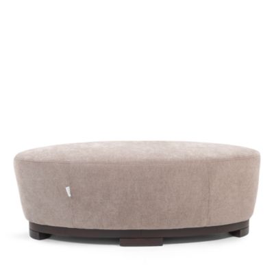 Hollister Oval Fabric Ottoman