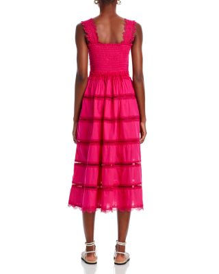 Kate Lace Trim Midi Dress - Exclusive