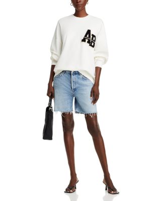 Anine Bing Miles Varsity Letter Oversized Sweatshirt Anine Bing Miles Varsity Letter Oversized Sweatshirt