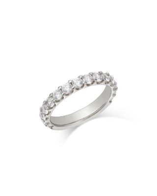 Certified Diamond Band in 14K White Gold, 1.50 tcw