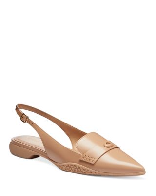 COACH - Women's Carrie Leather Skimmer Flats