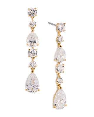 Nadri - Halle Cubic Zirconia Linear Drop Earrings