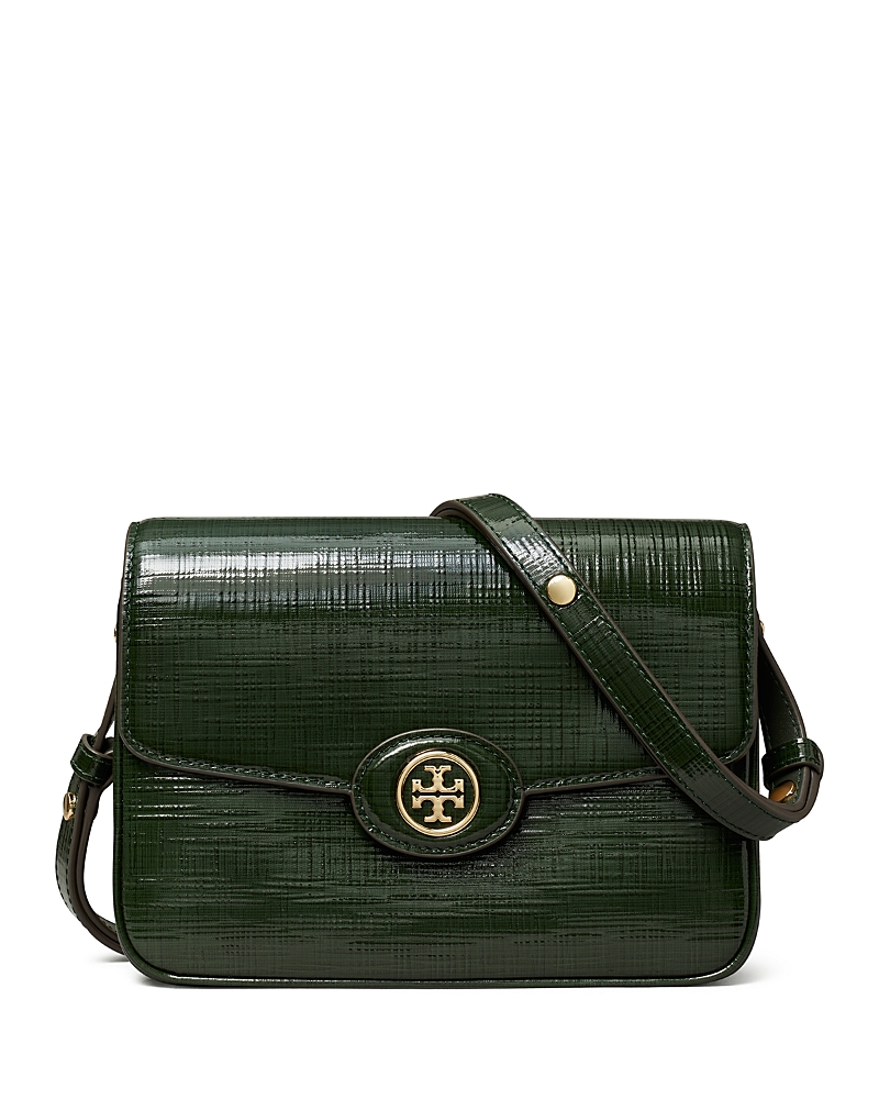 Tory Burch Robinson Crosshatched Convertible Shoulder Bag