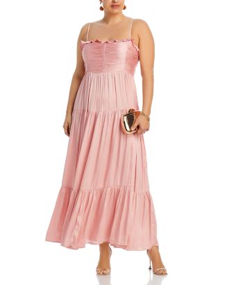 chinese dress ladies Shop the Cici Halterneck Ruffle Maxi Dress Aqua main image 0