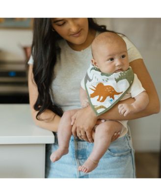 Unisex Cotton Muslin Bandana Bib 4 Pack - Baby