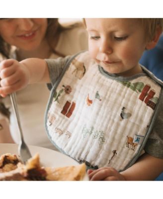 Unisex Cotton Muslin Classic Bib 3 Pack - Baby