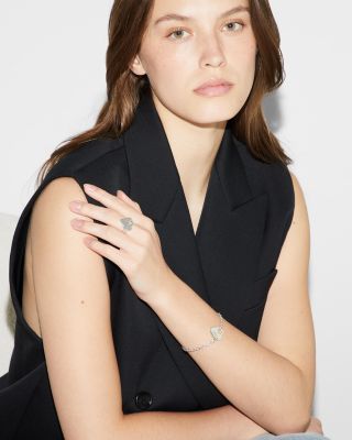 Sterling Silver Trademark Heart Charm Bracelet