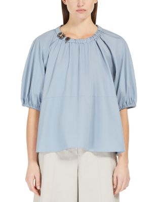 Tatiana White Pima Blouse main image 1