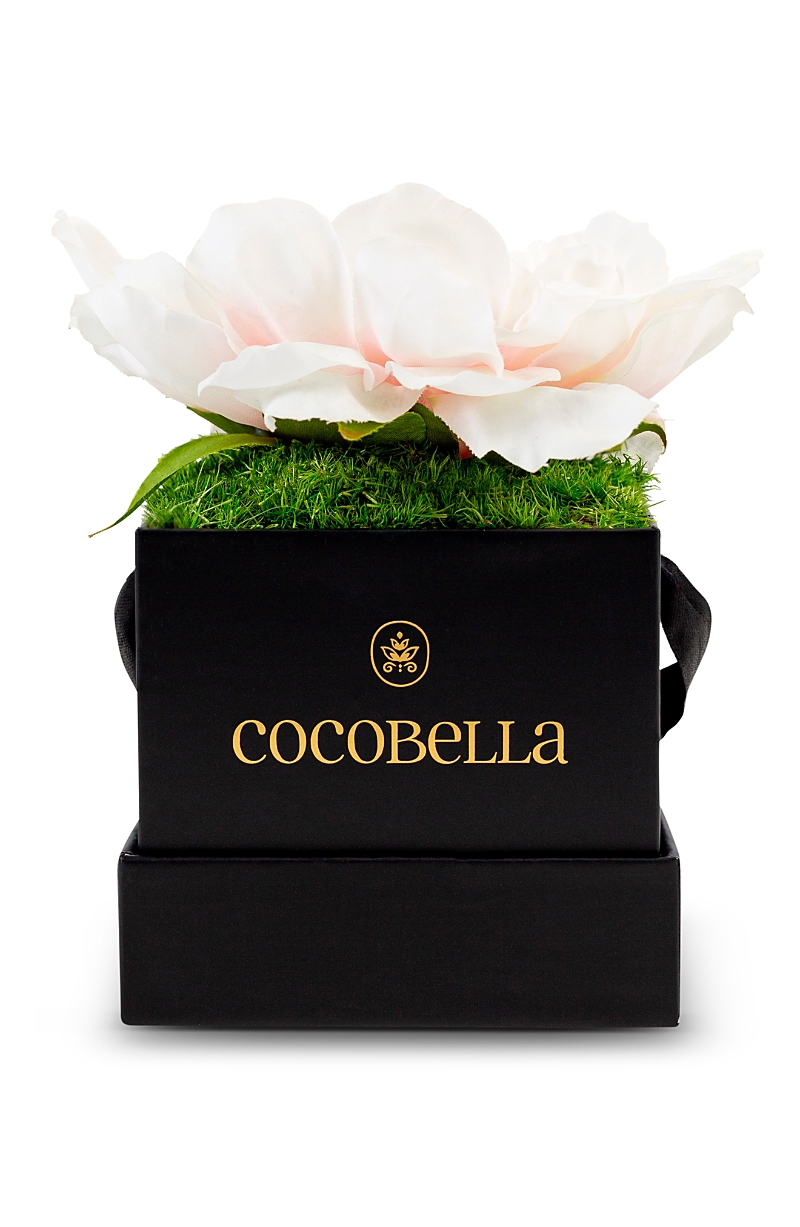 CocoBella Alessia Mini Real Touch Peony Hatbox