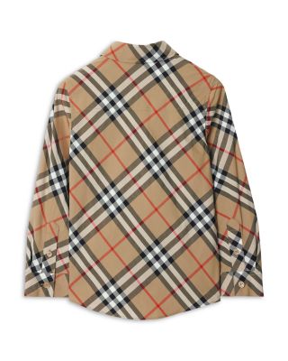 Boys'  C KB5 Owen Long Sleeved Check Shirt - Little Kid, Big Kid