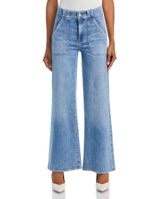 Modern Pocket High Rise Wide Leg Jeans in Carpenter