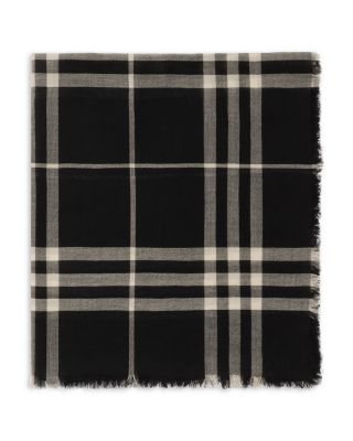 【関税＆送料込み】Burberry Giant Check Wool Scarf Burberry Lightweight Giant Check Wool & Silk Scarf