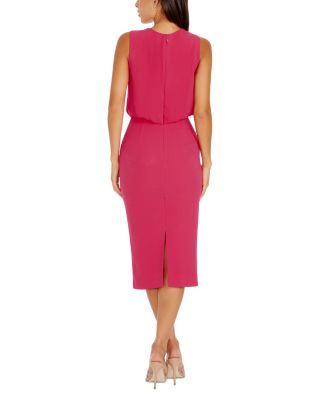 Amada Pleat Front Sleeveless Dress