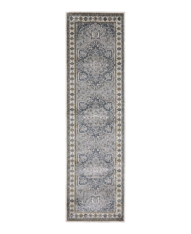 Oriental Weavers Ellington Ell02 Runner Area Rug, 2'3 X 7'6 In Blue