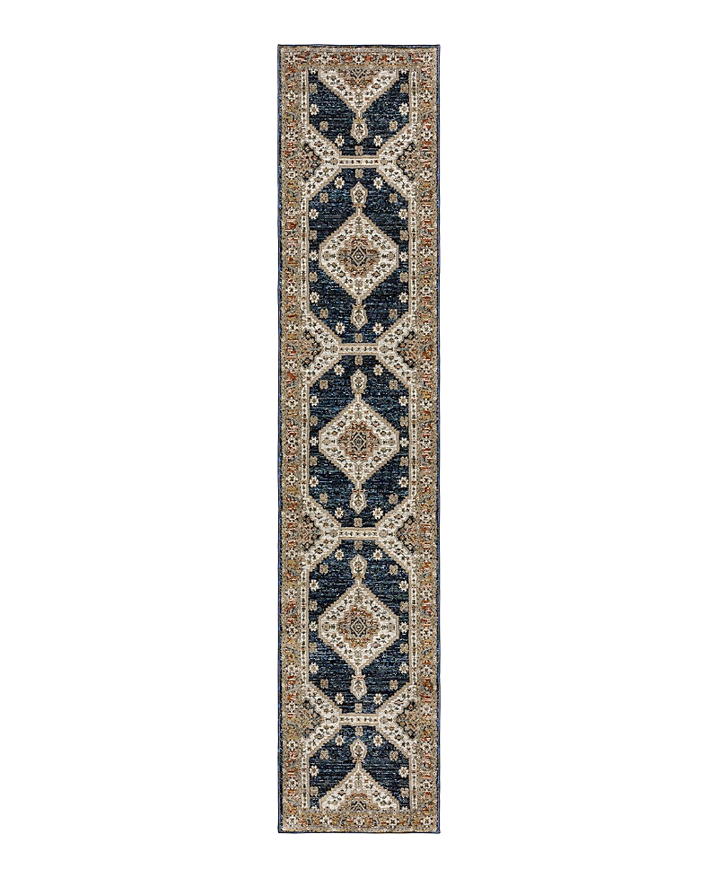 Oriental Weavers Andorra 2281e Runner Area Rug, 2'6 X 12' In Blue