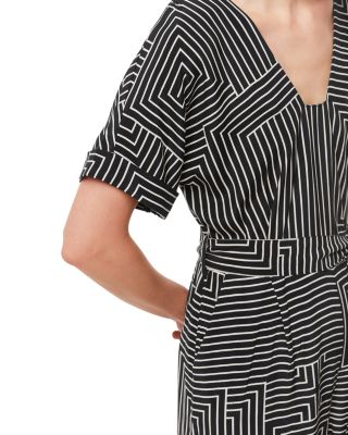 Angled Stripe Jumpsuit