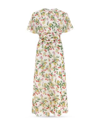 Tegan Printed Silk Dress
