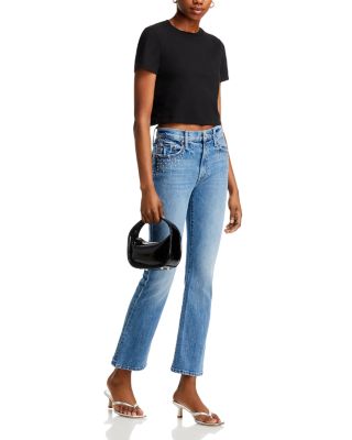 MOTHER The Insider Flood Jeans in Metal Magic | Bloomingdale's