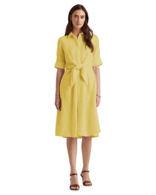 Ralph Lauren - Tie Waist Linen Shirt Dress