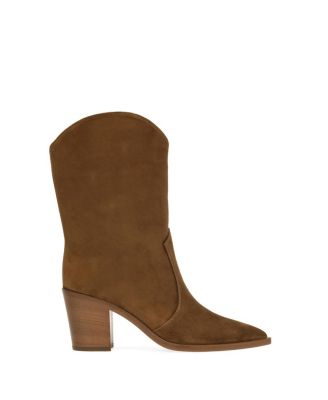 Gianvito Rossi - Women's Denver Western Pointed Toe Booties