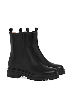 Gianvito Rossi Chester Leather Chelsea Boots In Black