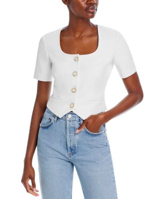 Generation Love - Regina Scoop Neck Short Sleeve Blazer