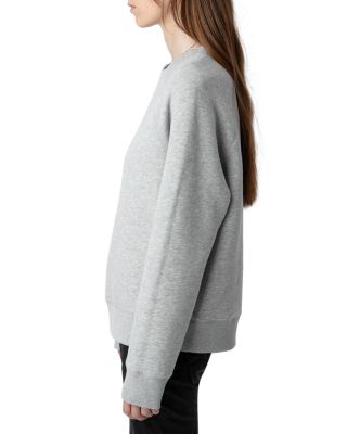【関税込み】y Pmo Wings Strass Sweat Top - Zadig & Volt Zadig & Voltaire Upper Pmo Rhinestone Wings Sweatshirt
