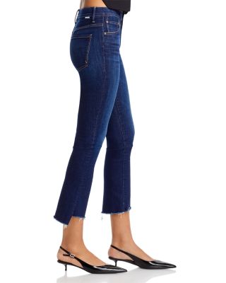 The Insider High Rise Crop Step Fray Bootcut Jeans in Off Limits