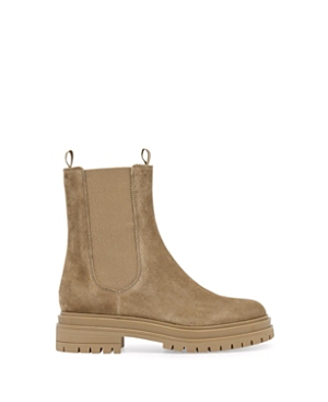Gianvito Rossi Chelsea Suede Ankle Boots In Brown