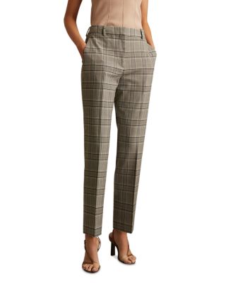 REISS - Tamy Check Slim Leg Pants