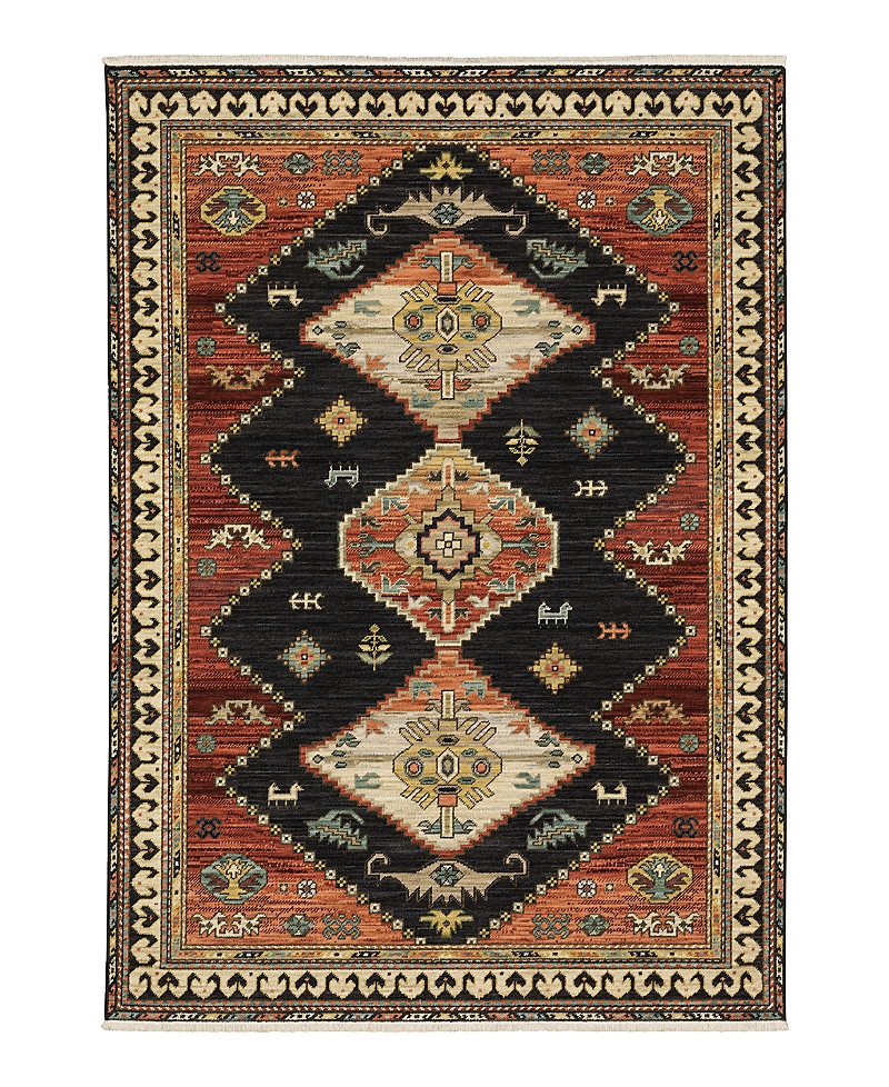 Oriental Weavers Lilihan 051k6 Area Rug, 2' X 3' In Charcoal