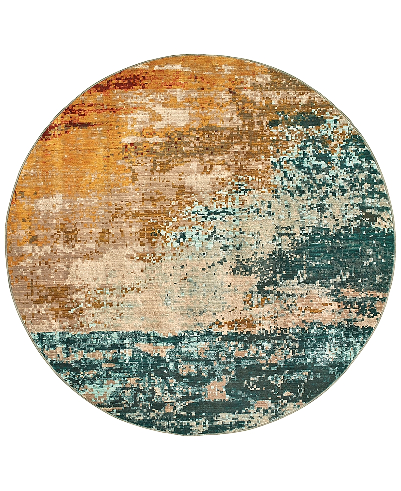 Oriental Weavers Sedona 6365A Round Area Rug, 7'10 x 7'10