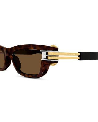 Bolt Rectangular Injection Sunglasses, 50mm