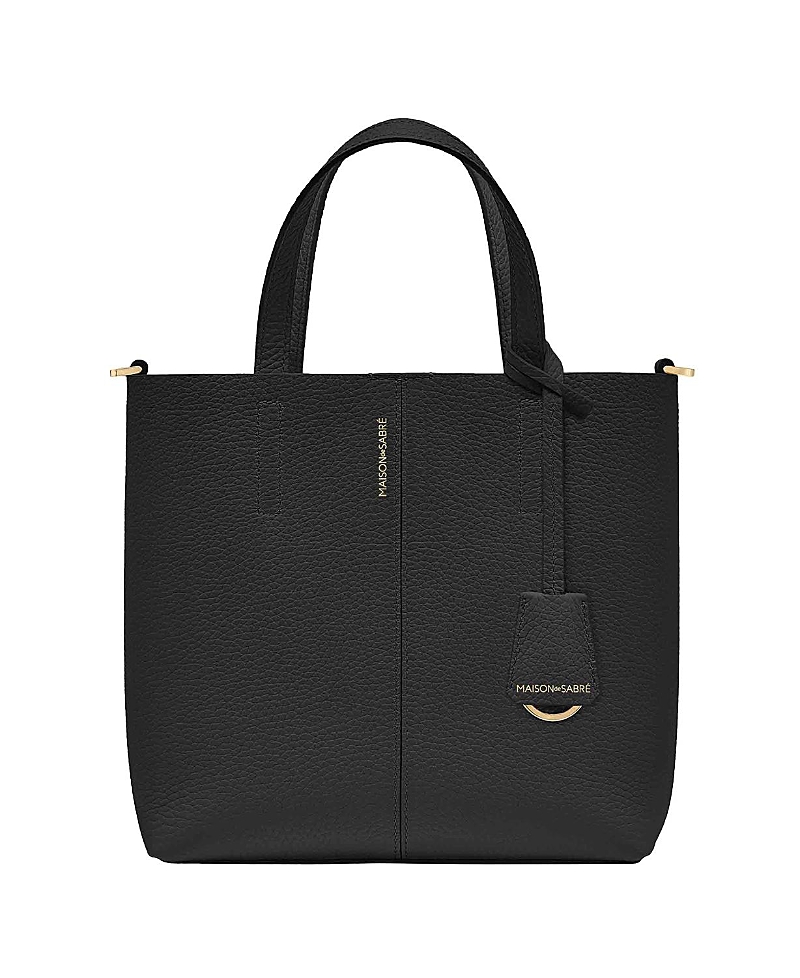 Maison De Sabre Maison De Sabré Small Leather Soft Tote In Rouge Noir