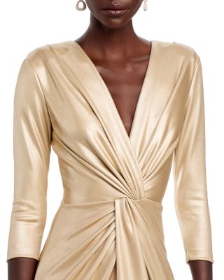 Arata Twist Front Long Gown