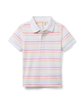 Janie and Jack Boys' The Classic Striped Pique Polo - Baby, Little Kid, Big Kid