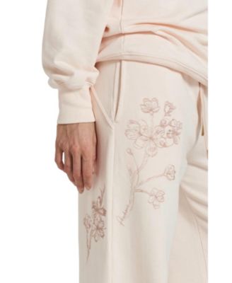 Sitka Blossom-Embroidered Ethical-Cotton Joggers