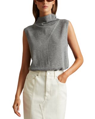 REISS - Harper Sleeveless Slouch Wool Top