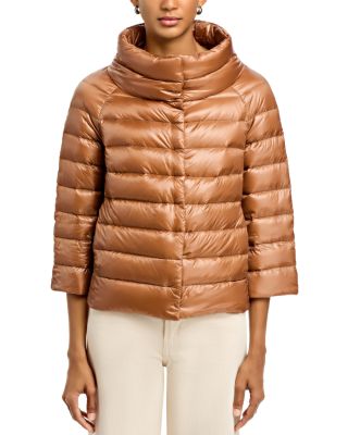 Sofia Iconico Cropped Down Puffer Coat